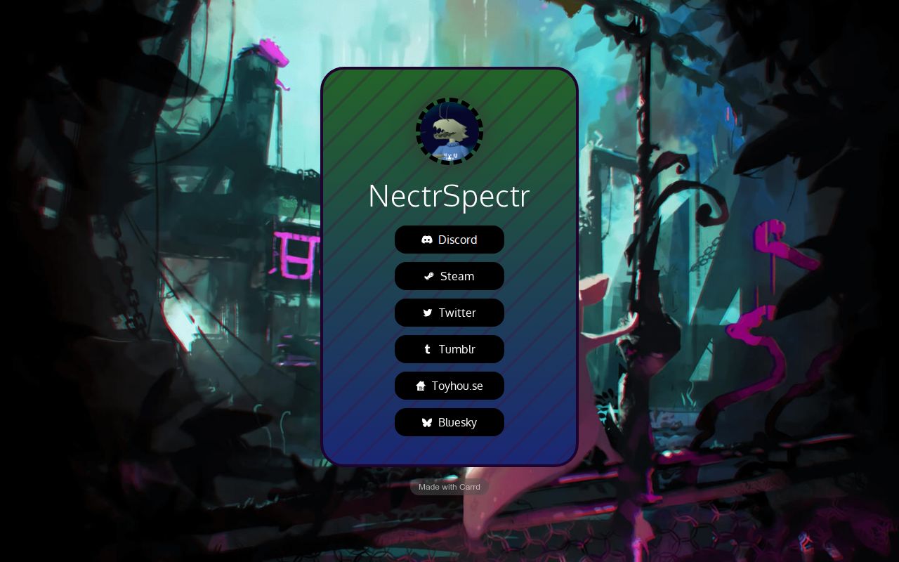 Carrd profile picture for @leaflet